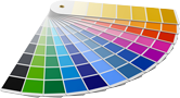 Color palette symbolizing Creative Design