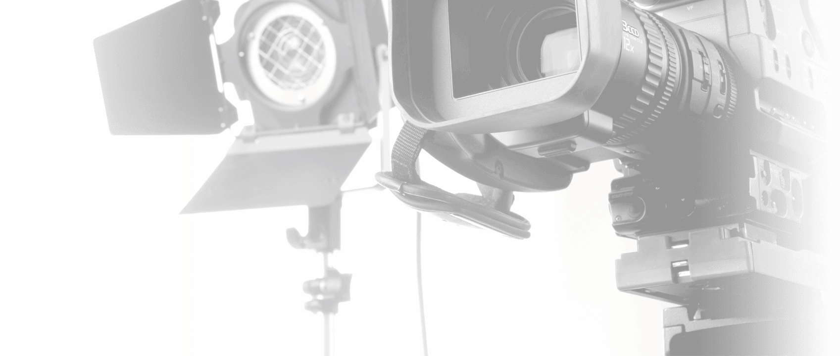Full broadcast video production and cinematic camera equipment