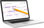 Laptop computer symbolizing Brand Development